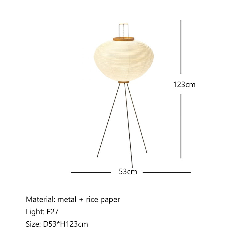 Japanese Large Floor Paper Lamp