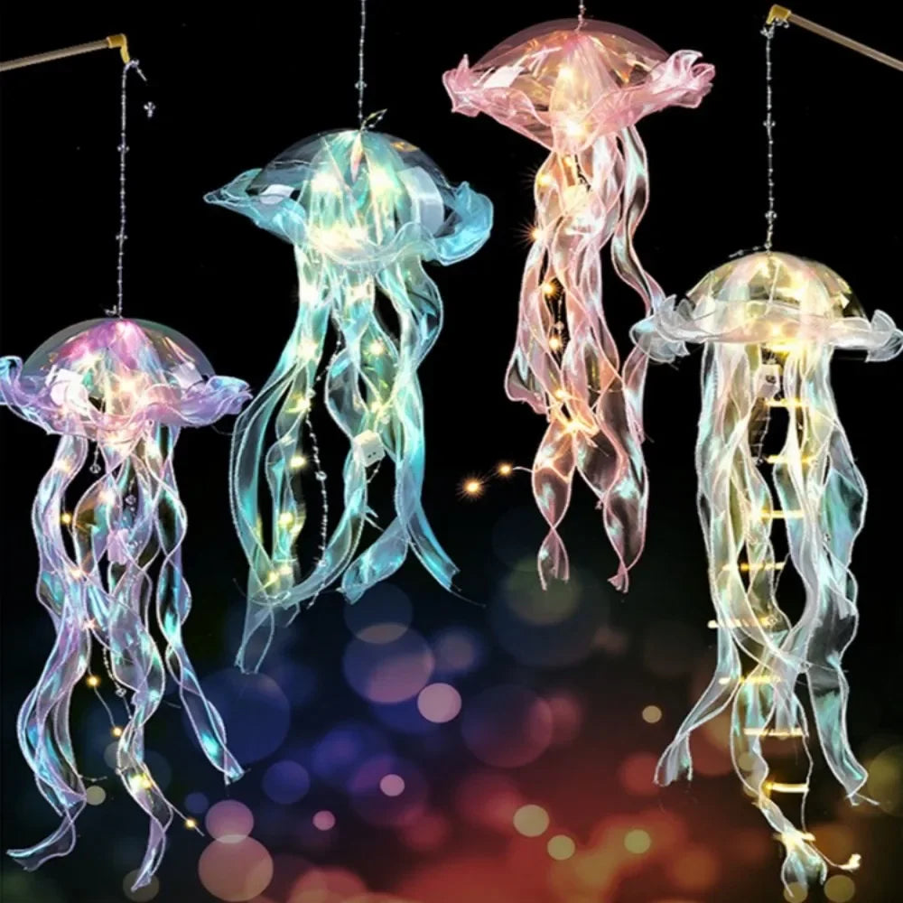 Aesthetic Calming Bedroom LED Jellyfish Lamp