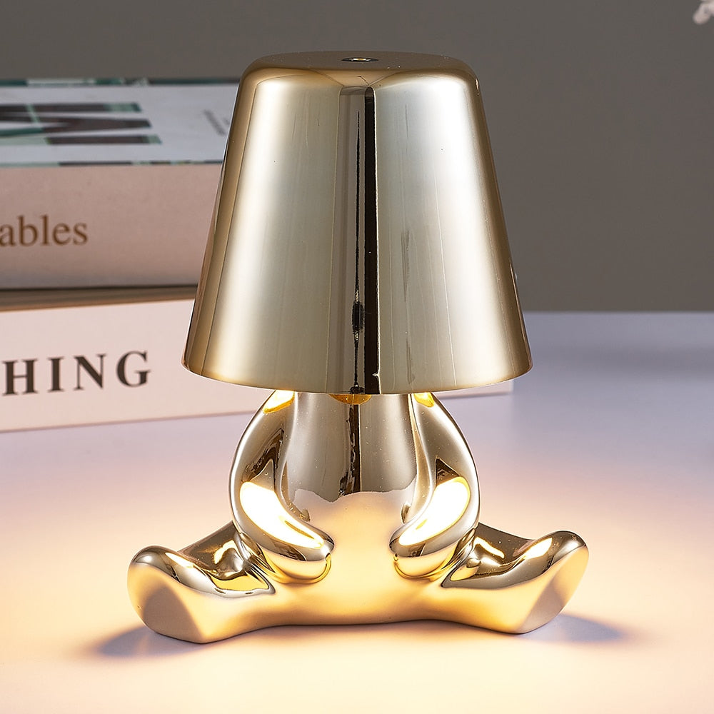 Little Man Chrome Table Lamp
