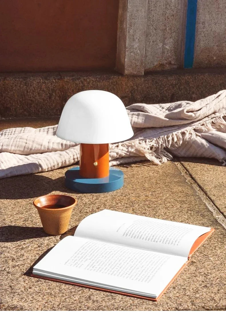 Nordic Danish Retro Small Mushroom Table Lamp