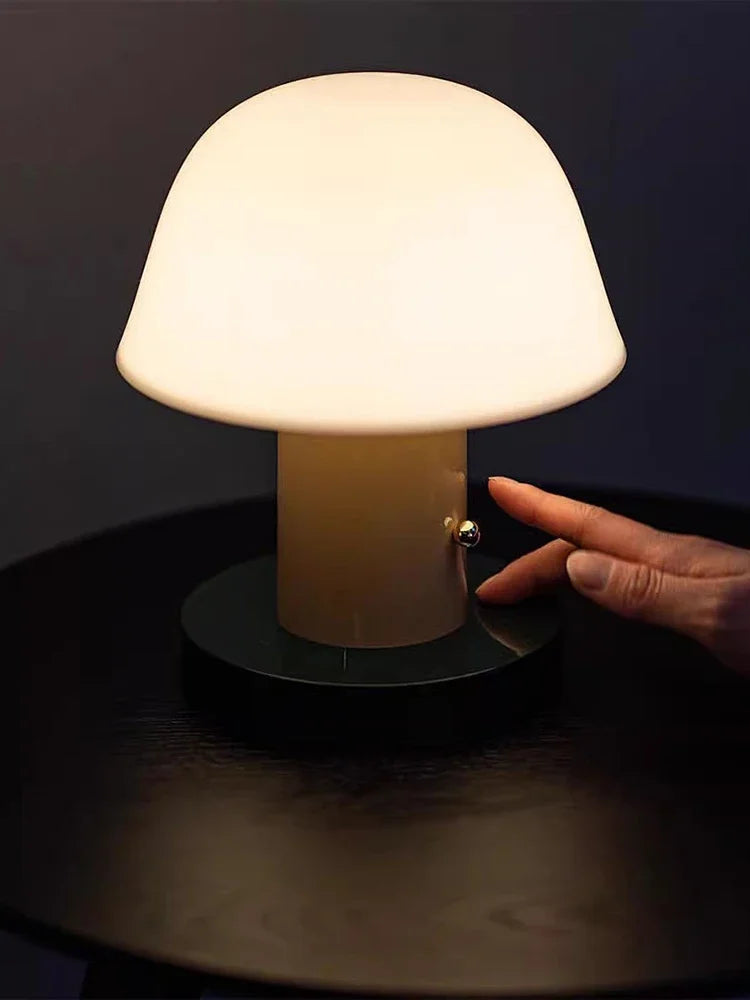 Nordic Danish Retro Small Mushroom Table Lamp