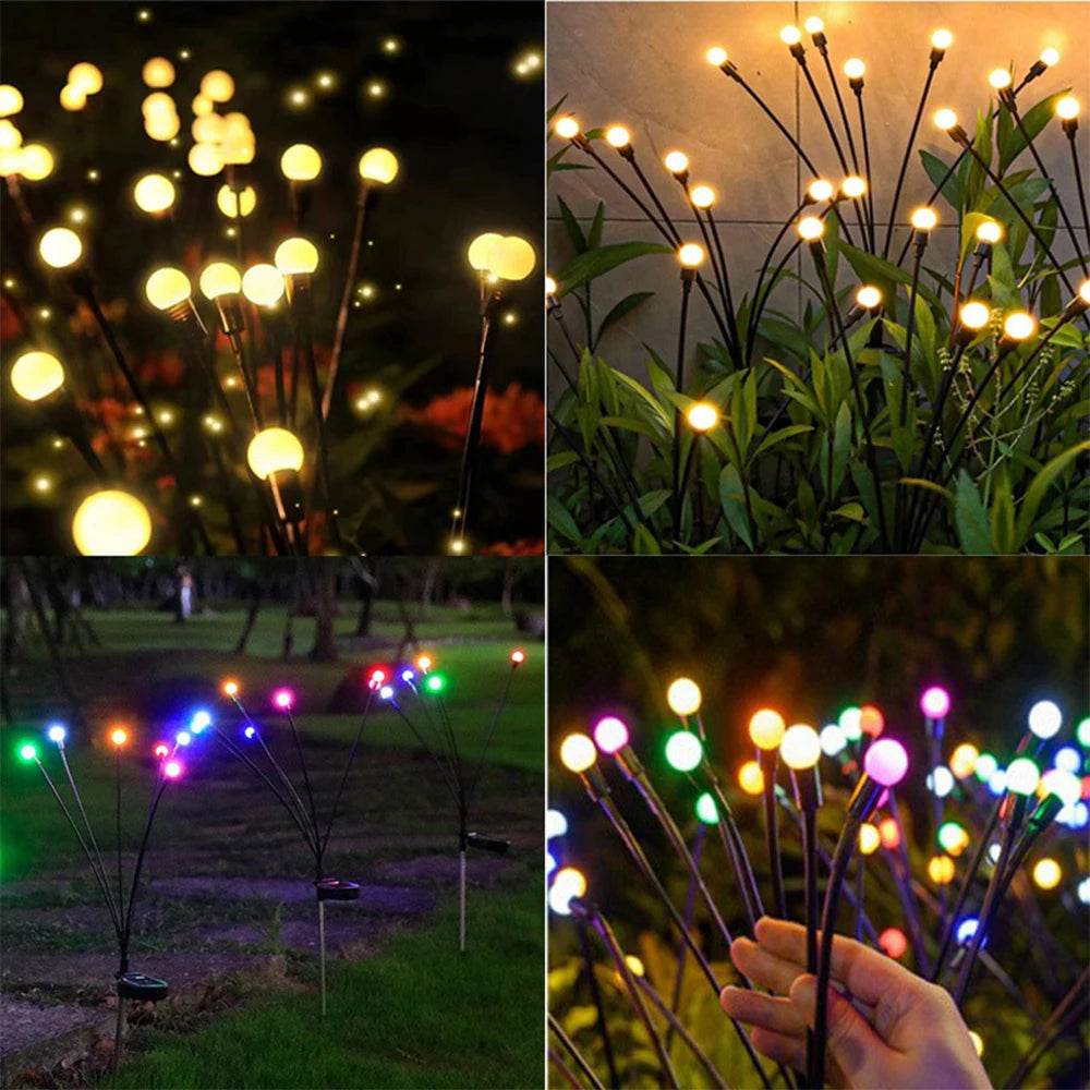 Courtyard Garden Solar Lawn Lamps Firefly Lights
