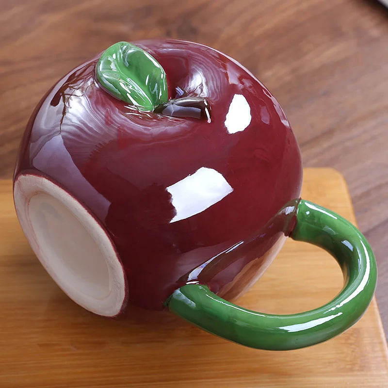 Minimalist Cute Fruit Shape Mug Ceramic Tomato