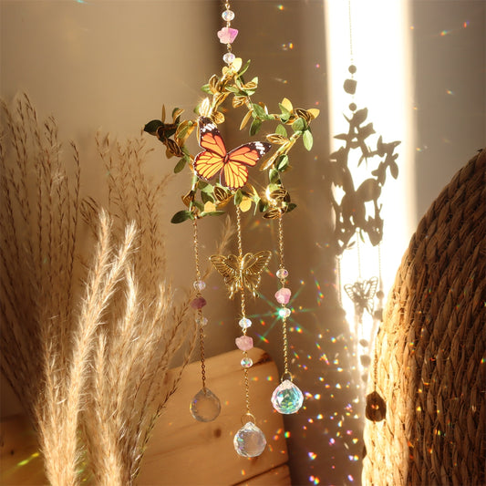 Butterfly Crystal Wind Chime