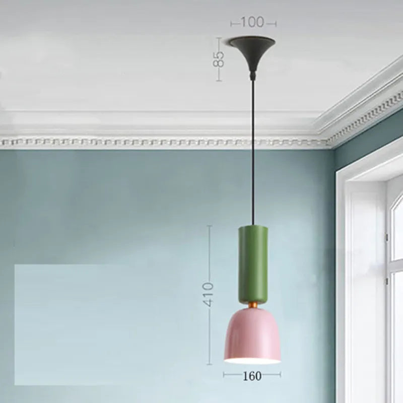 Nordic Colourful Macaron Pendant Light