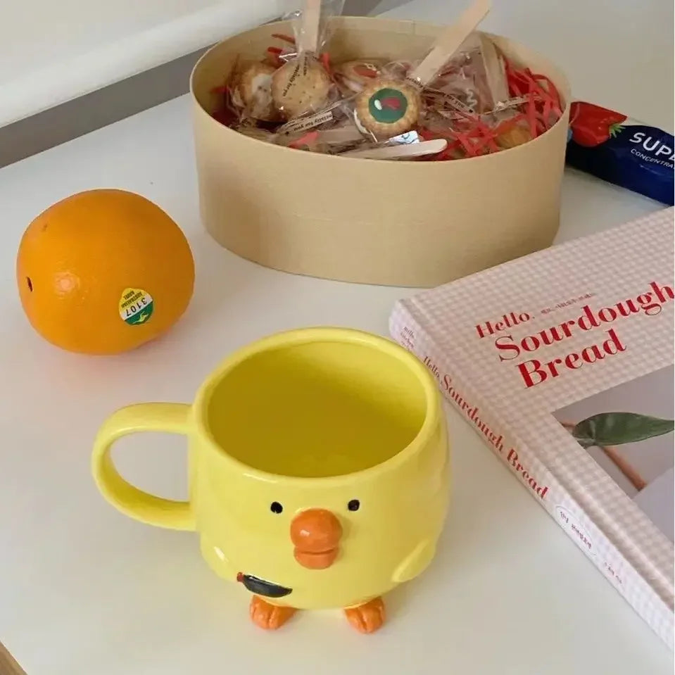 Cute Mug Dudu Chicken Ceramic Mug