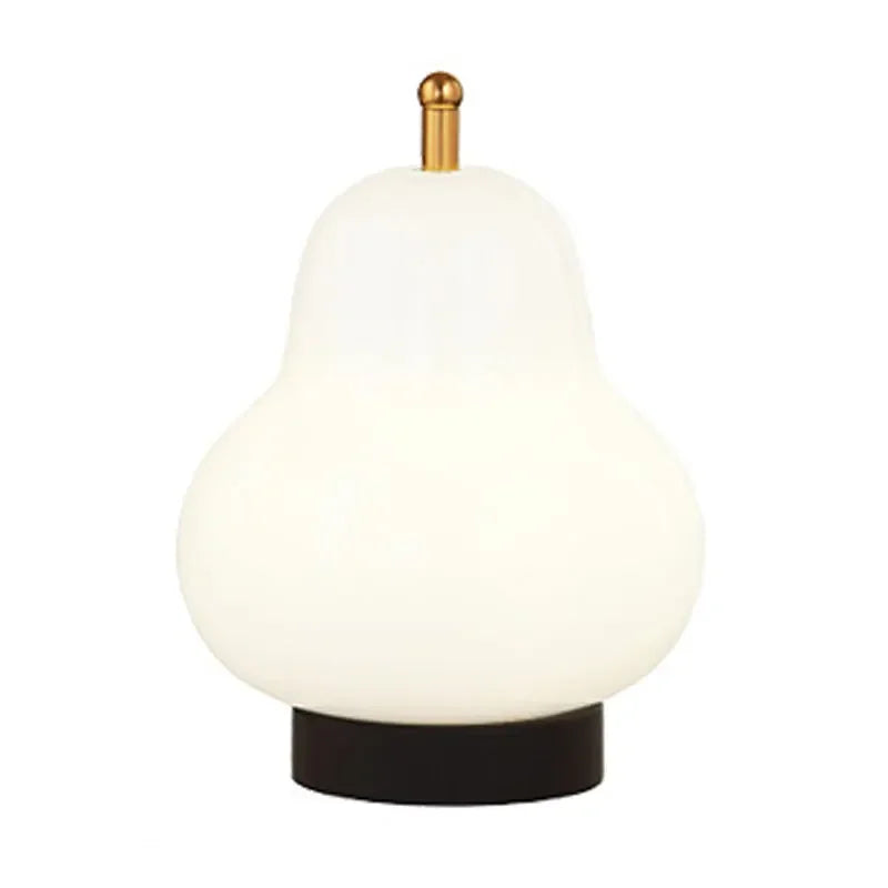 Bauhaus-inspired Cream Pear Lamp