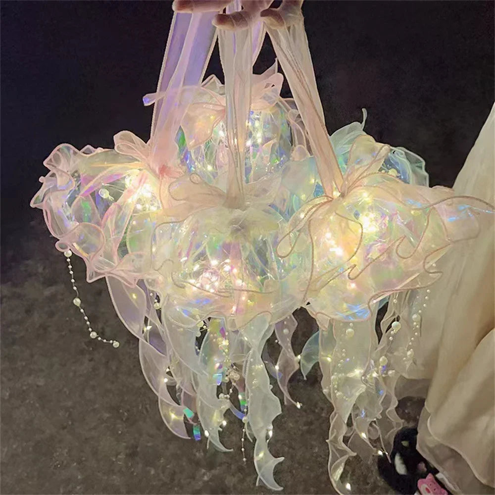 Aesthetic Calming Bedroom LED Jellyfish Lamp