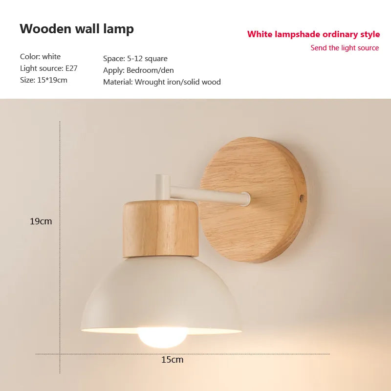 Nordic Wood Bird Wall Lamp