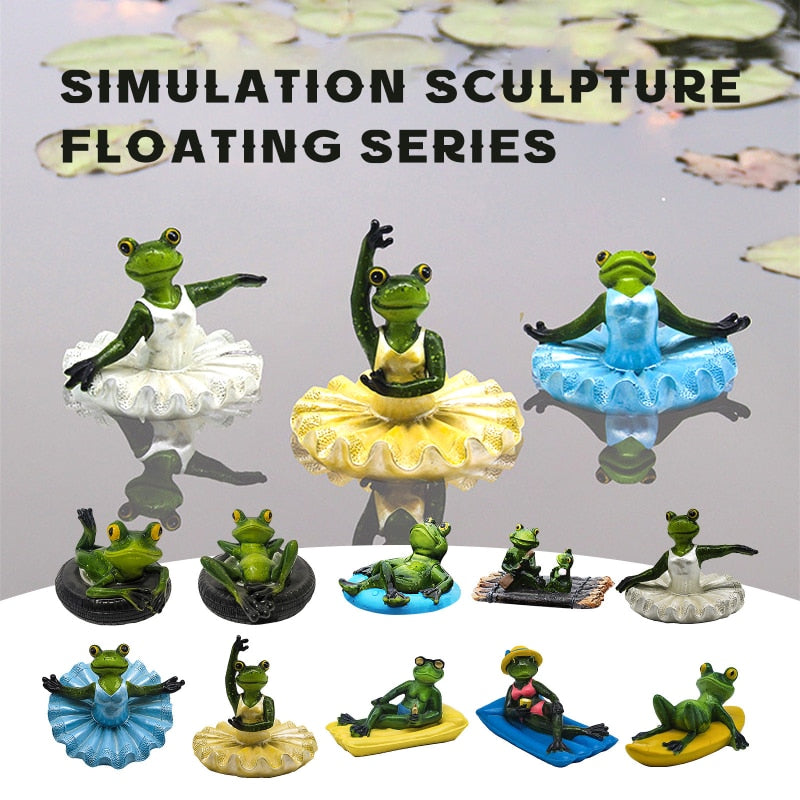 Crocodile head Frog Animal Floating Statue