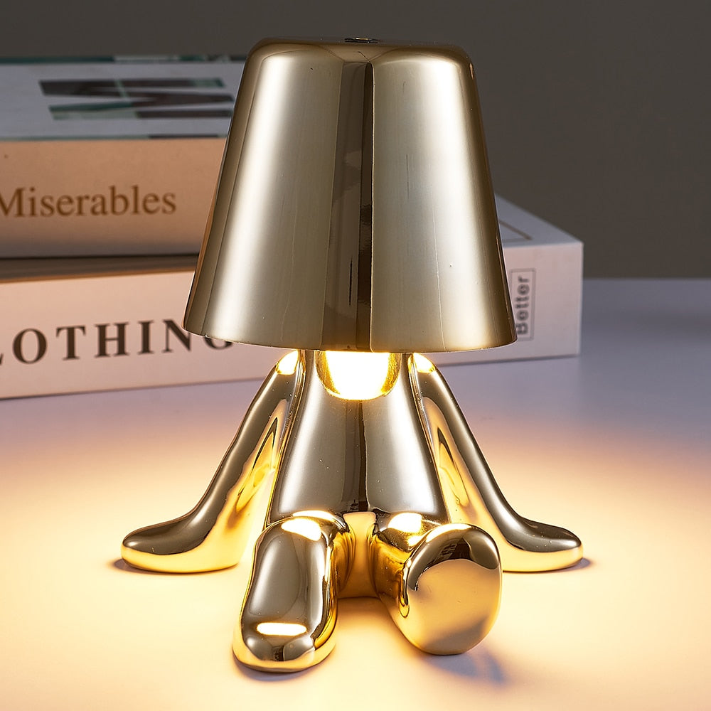 Little Man Chrome Table Lamp