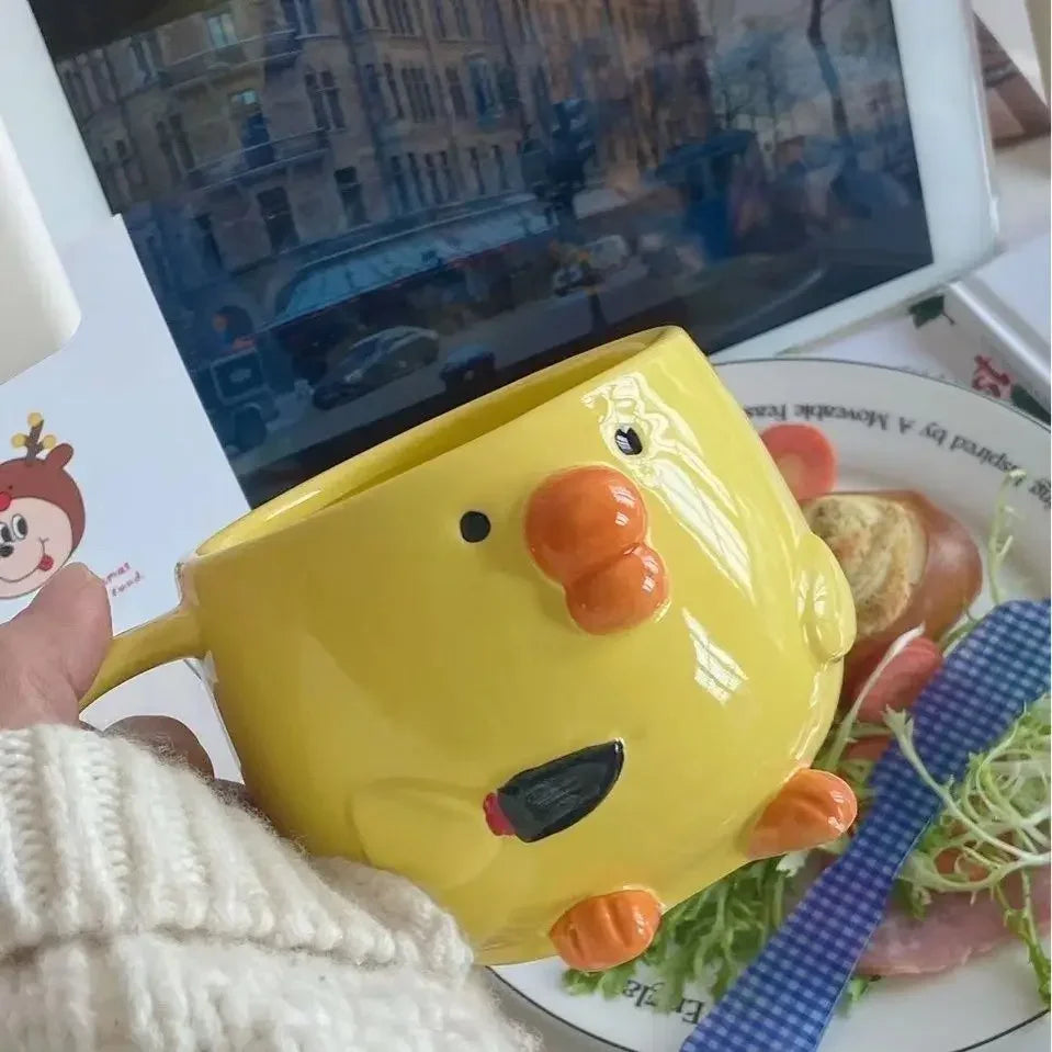 Cute Mug Dudu Chicken Ceramic Mug