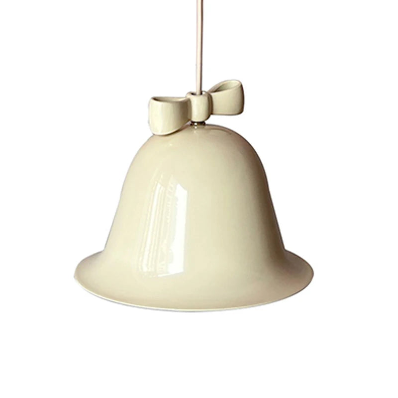 Cute Bow Bell Pendant Lights Modern Small Bell