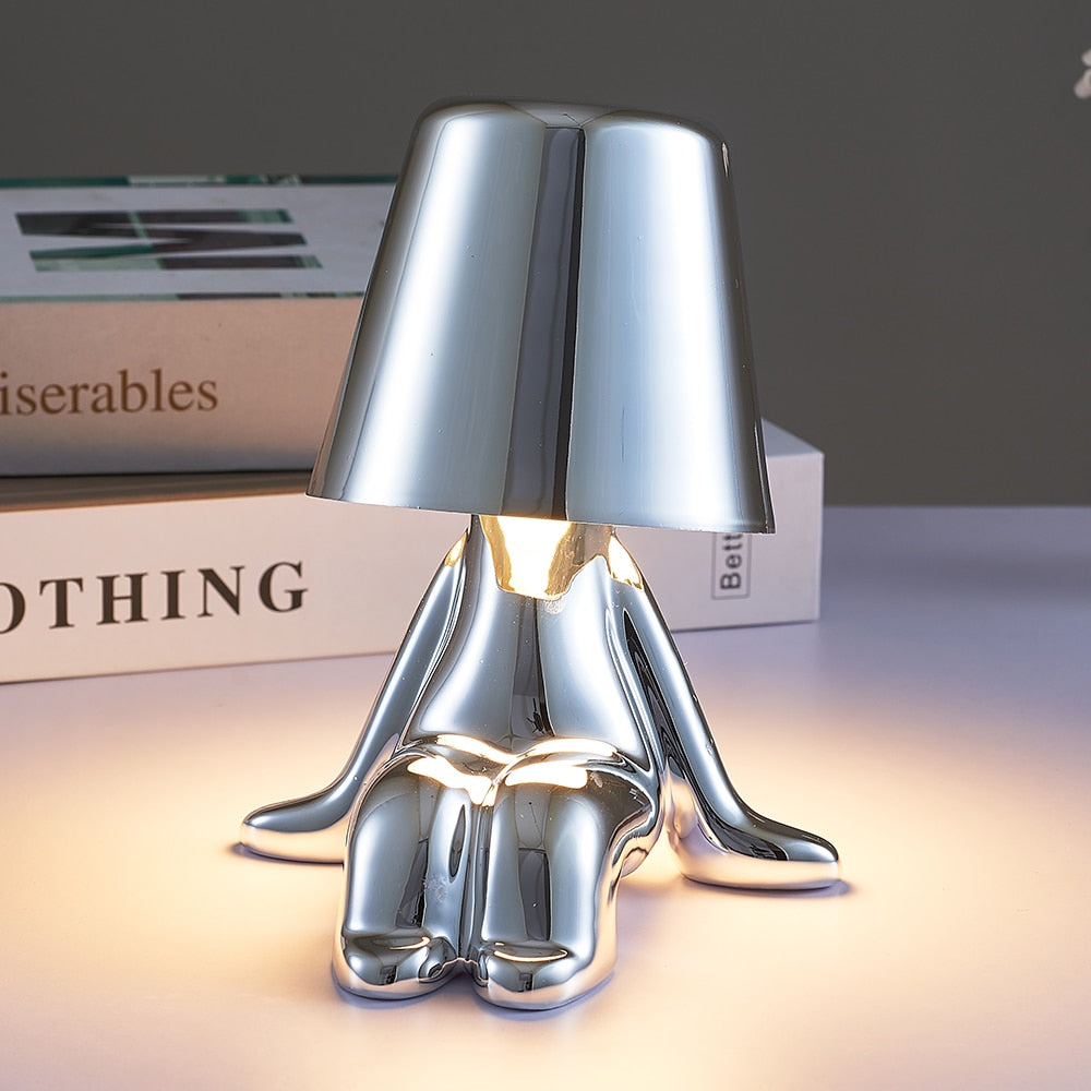 Little Man Chrome Table Lamp