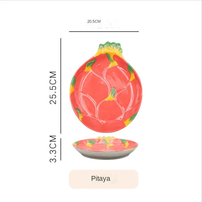 Creative Fruit Shaped Ceramic Dessert Plates