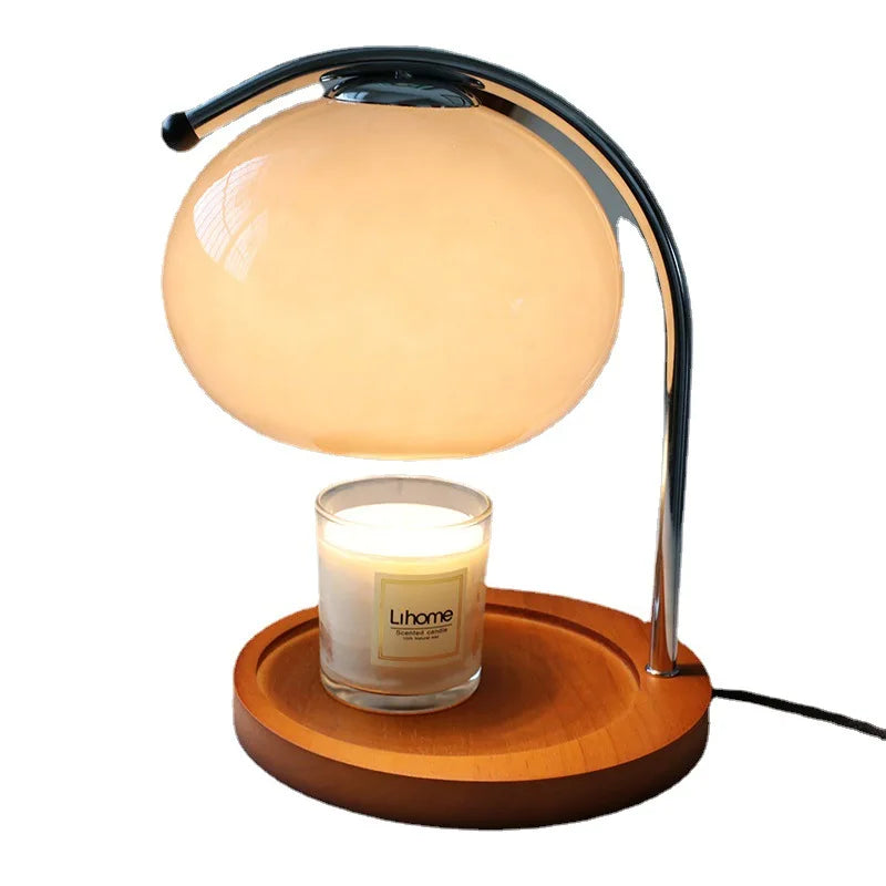 Retro Glass Table Lamp Aromatherapy Candlestick Lamp