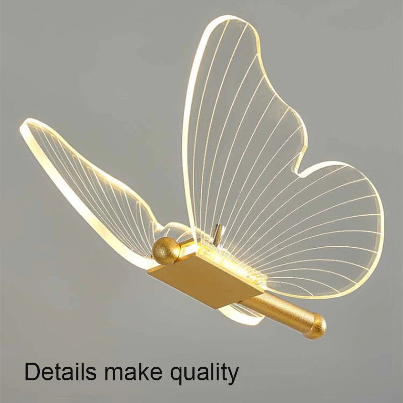 Modern Gold Metal Butterfly Table Lamp