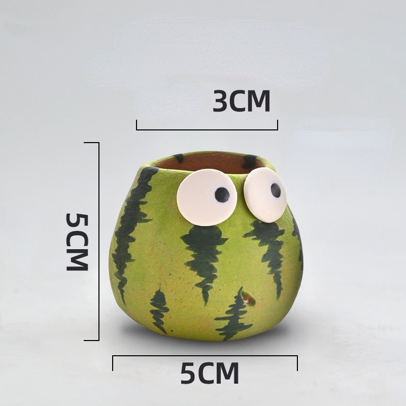 Mini Ceramic Cartoon Planter