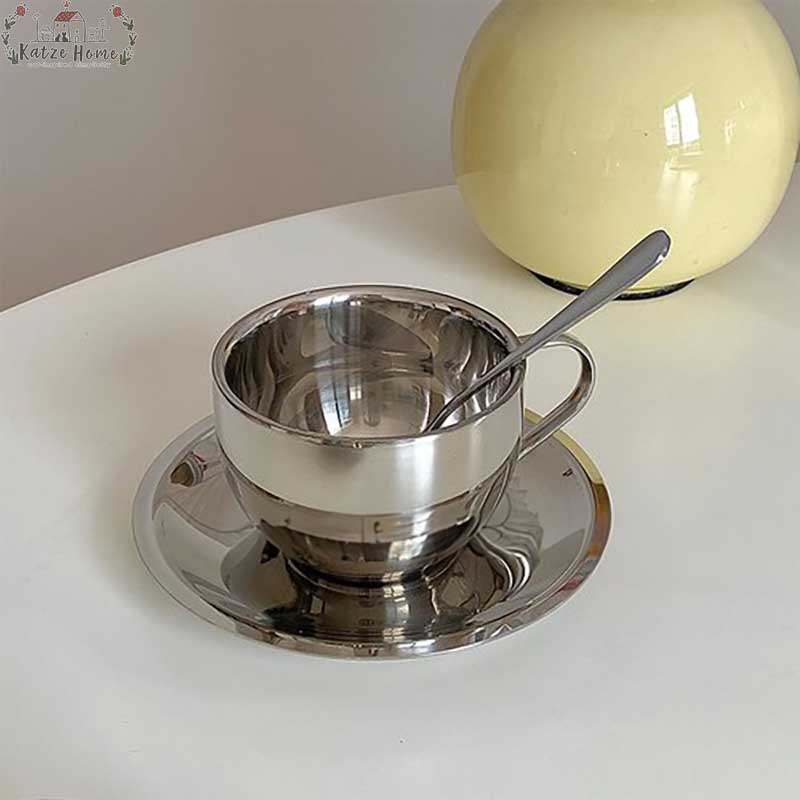 Stainless Steel 3-Piece Afternoon Tea Set
