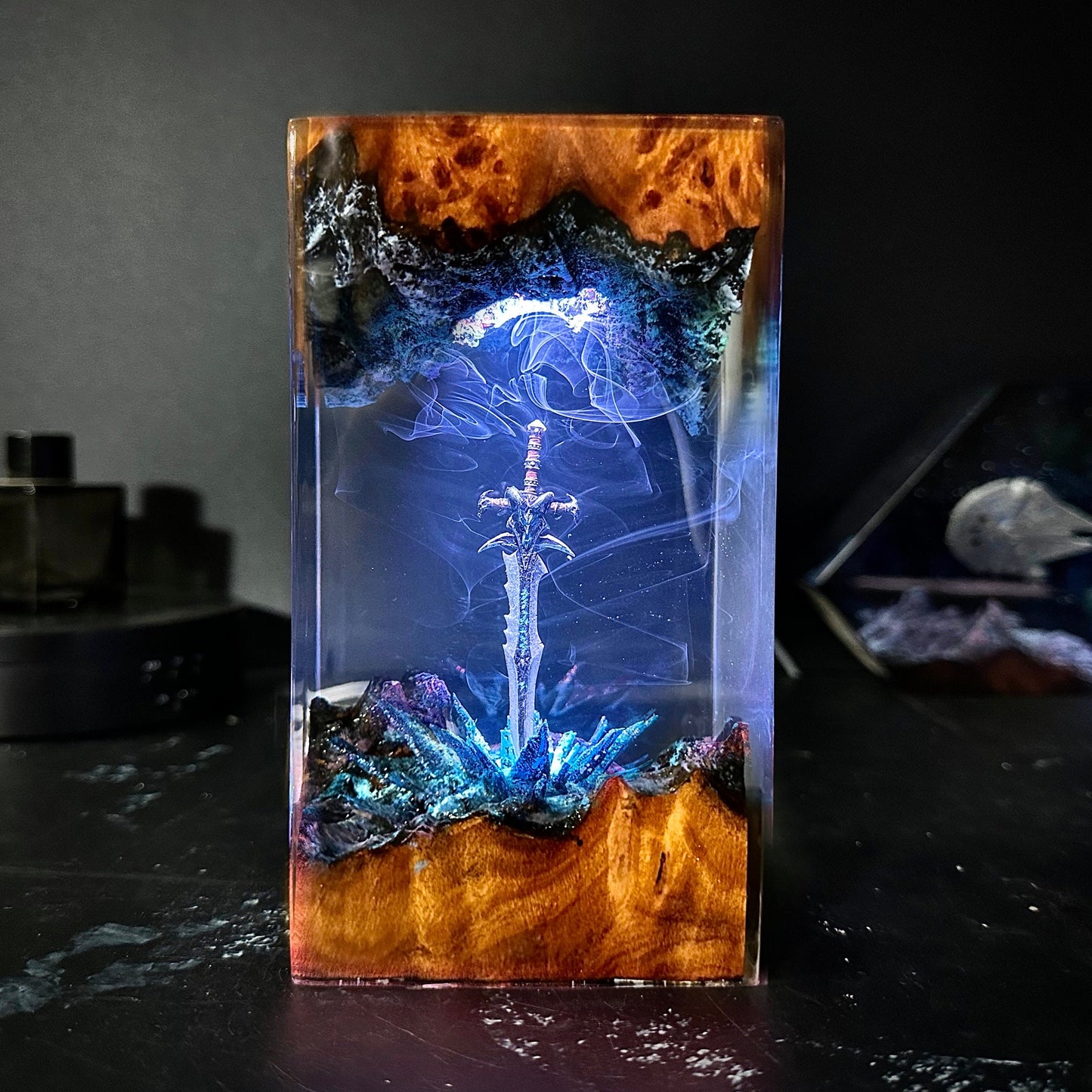 Sword Frostmourne Resin wood Lamp Lich King