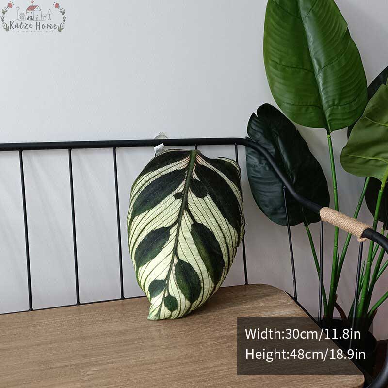 Tropical Monstera Leaf Pillow