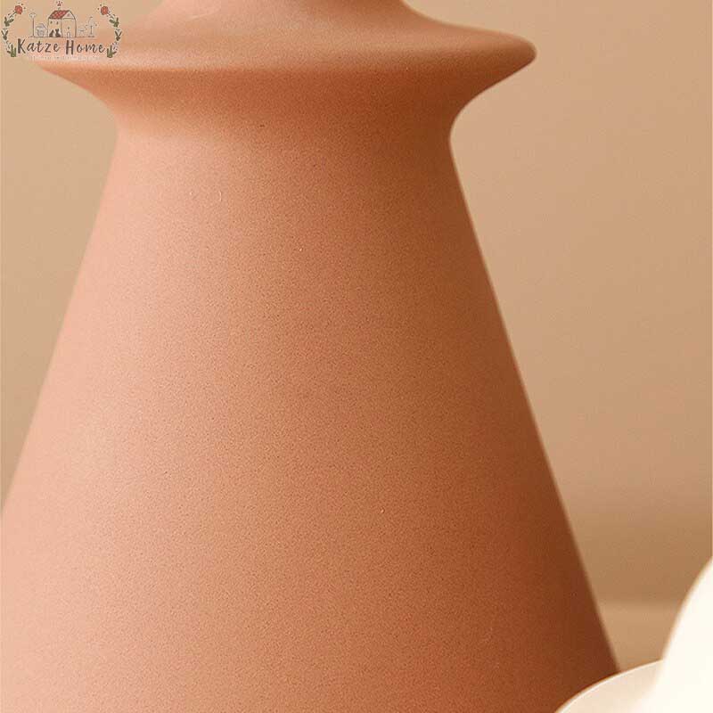 Vintage Ceramic Hand Painted Colorful Flower Vase