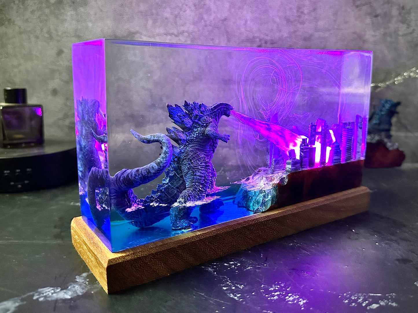 Godzilla Monster Resin Lamp