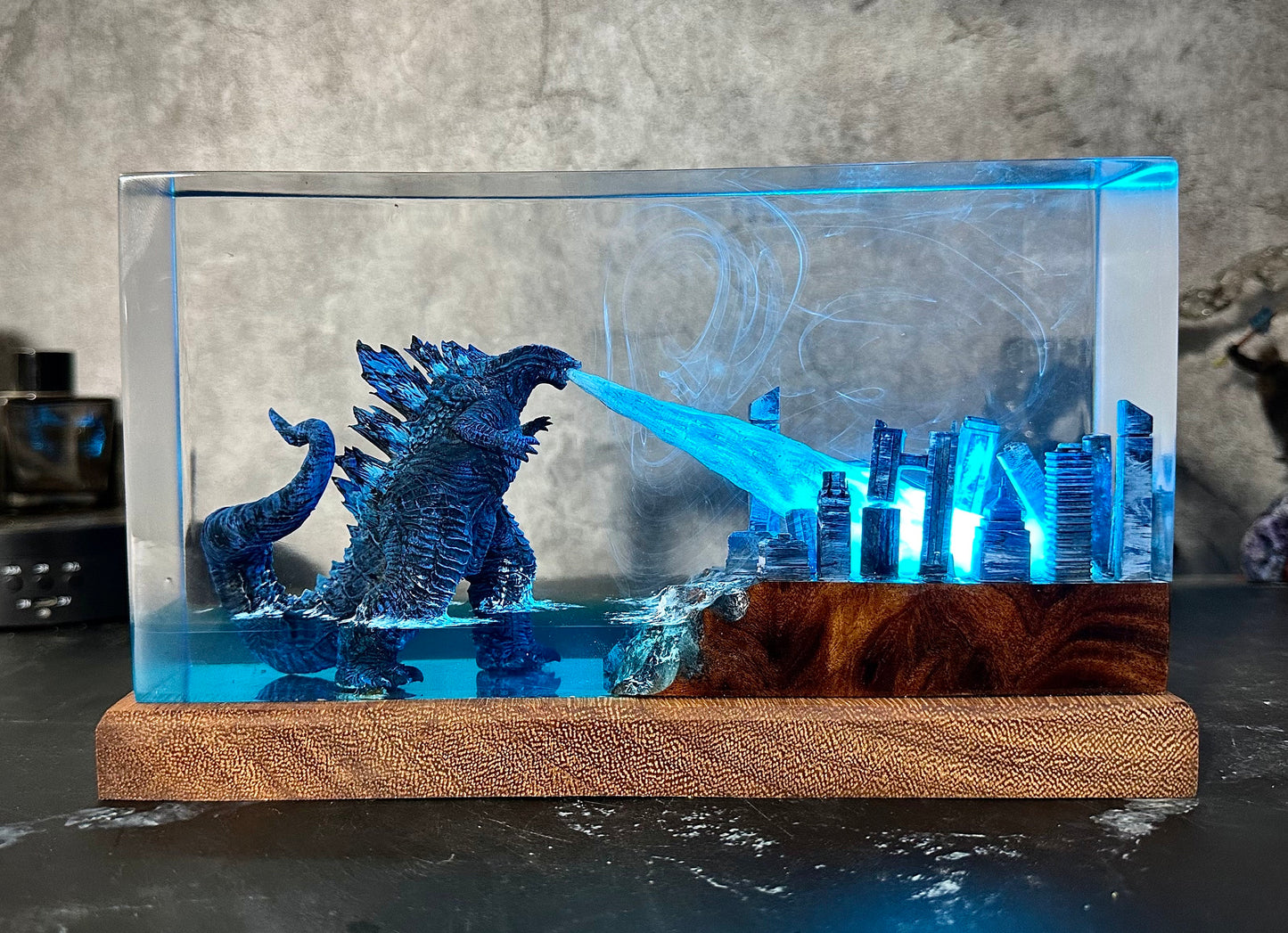 Godzilla Monster Resin Lamp