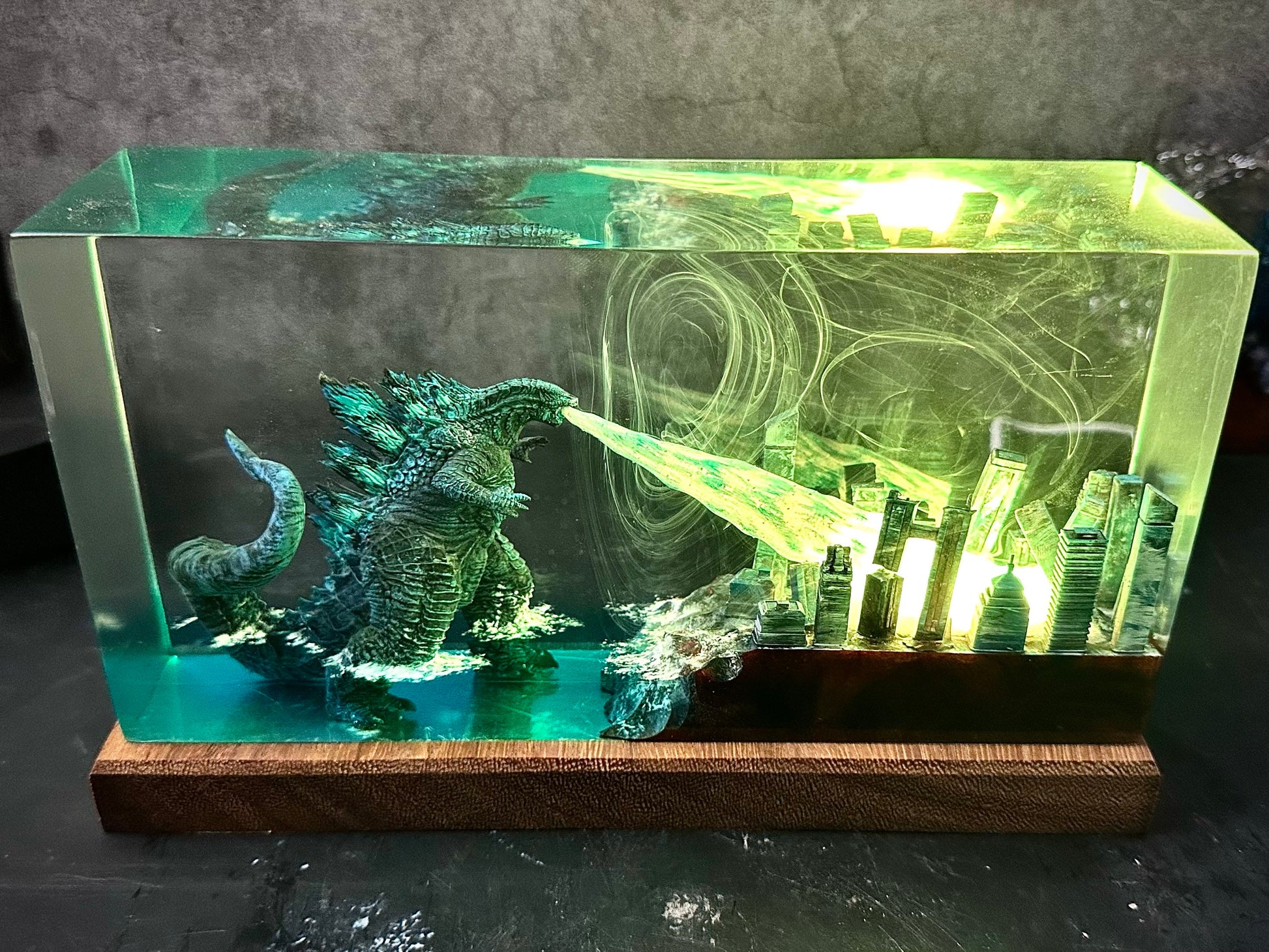 Godzilla Monster Resin Lamp