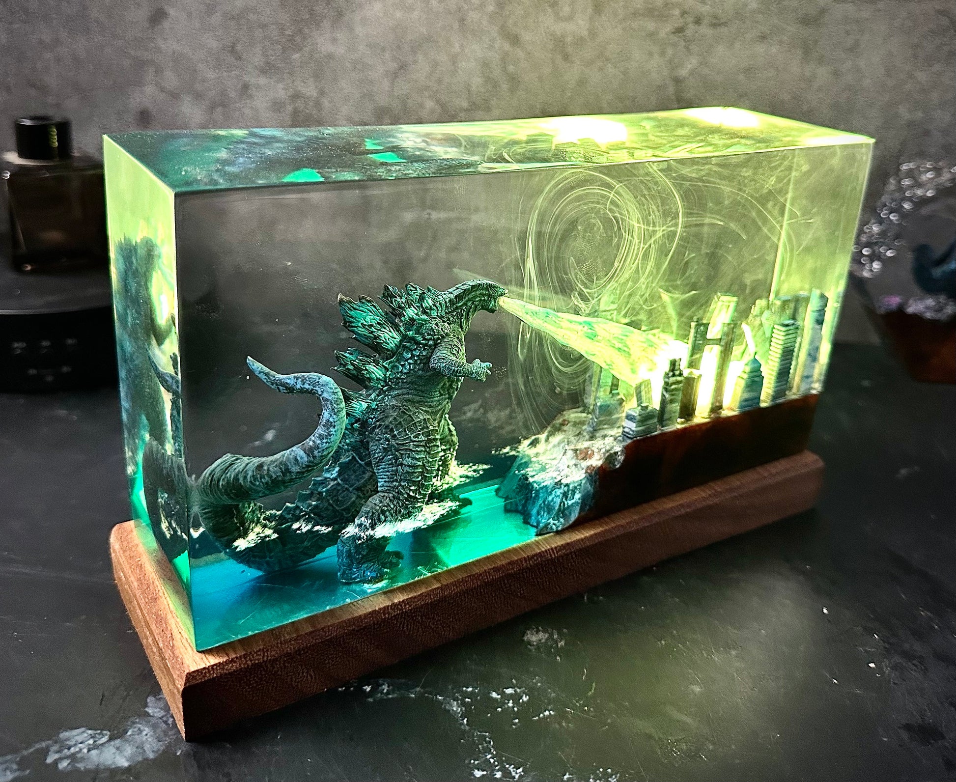 Godzilla Monster Resin Lamp