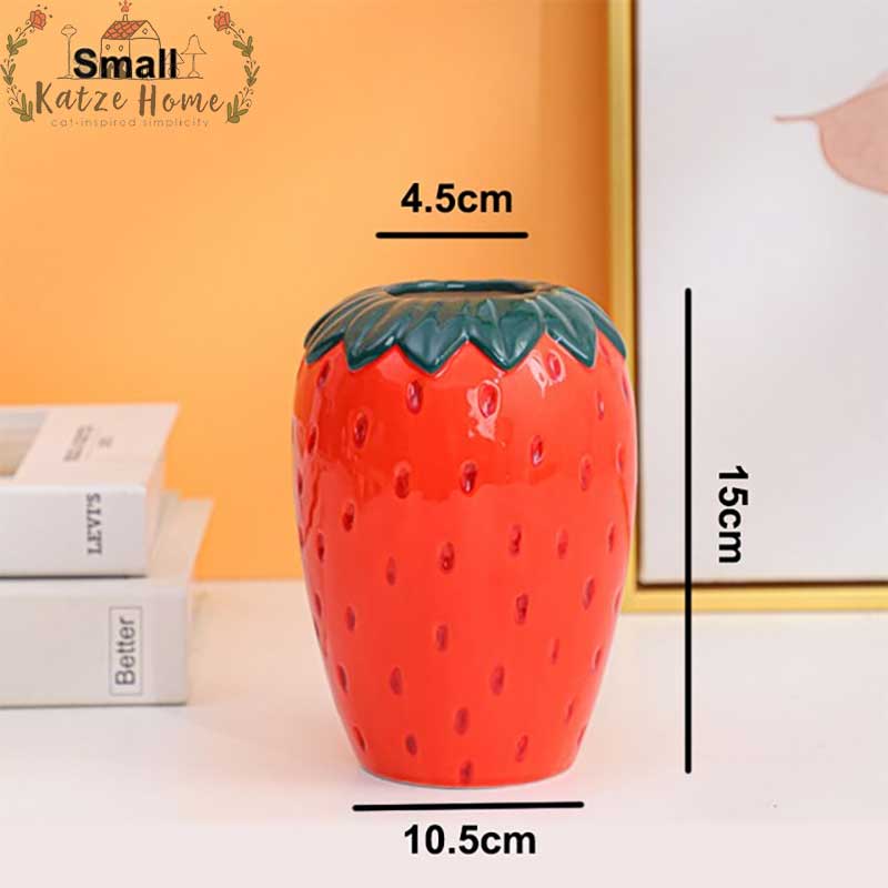 Aesthetic Bando Strawberry Vase