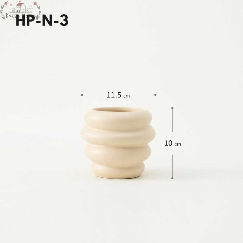 Aesthetic Honey Pot Shaped Ceramic Makeup Brush Holder