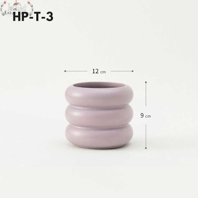 Aesthetic Honey Pot Shaped Ceramic Makeup Brush Holder