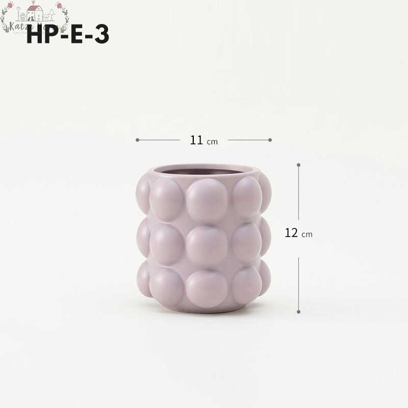 Aesthetic Honey Pot Shaped Ceramic Makeup Brush Holder