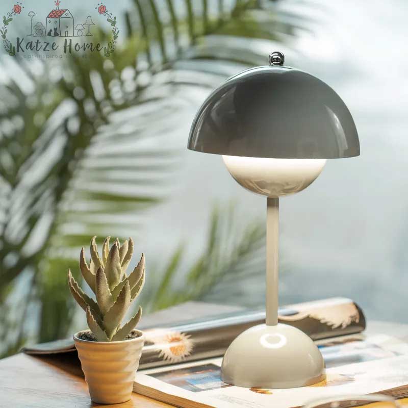 Aesthetic Mid Century Mushroom Lamp – Katze Home