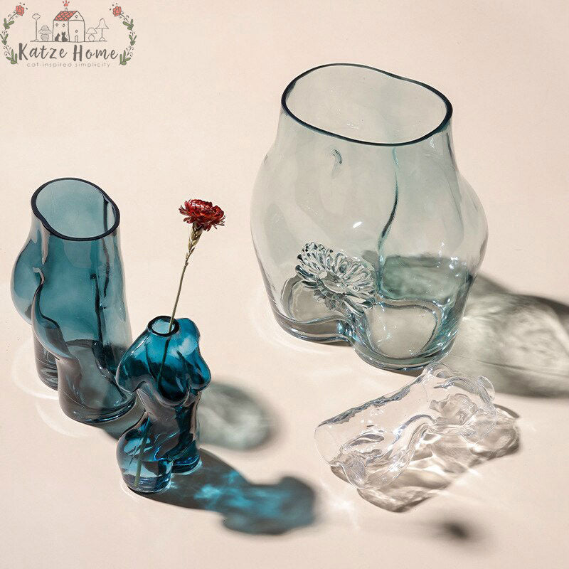 Creative Glass Naked Body Vase For Flowers
