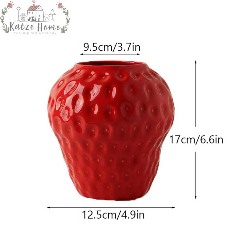 Creative Sweetie Ceramic Strawberry Vase