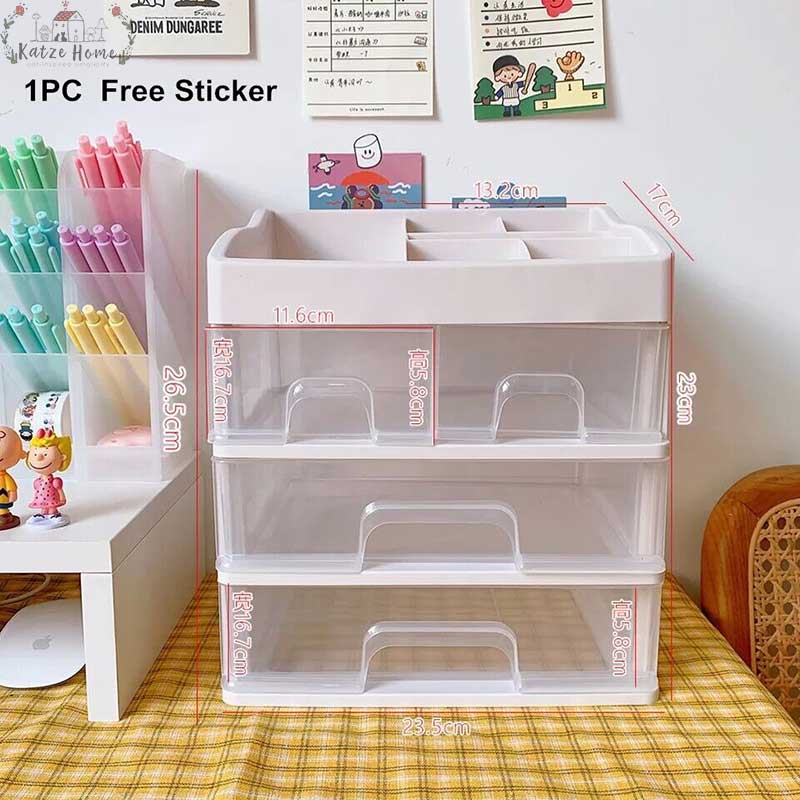 Cute Organizer Storage Box Stackable Free Shipping Items Desk