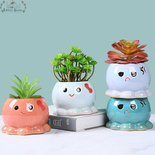 Cute Cartoon Octopus Planter Pot