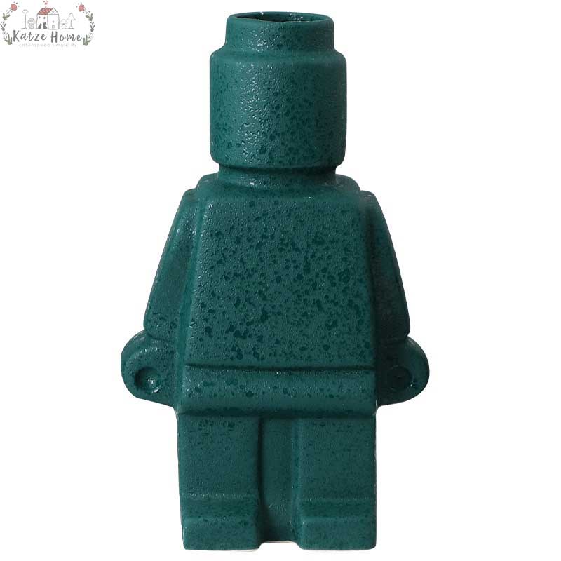 Cute Ceramic Lego Body Vase