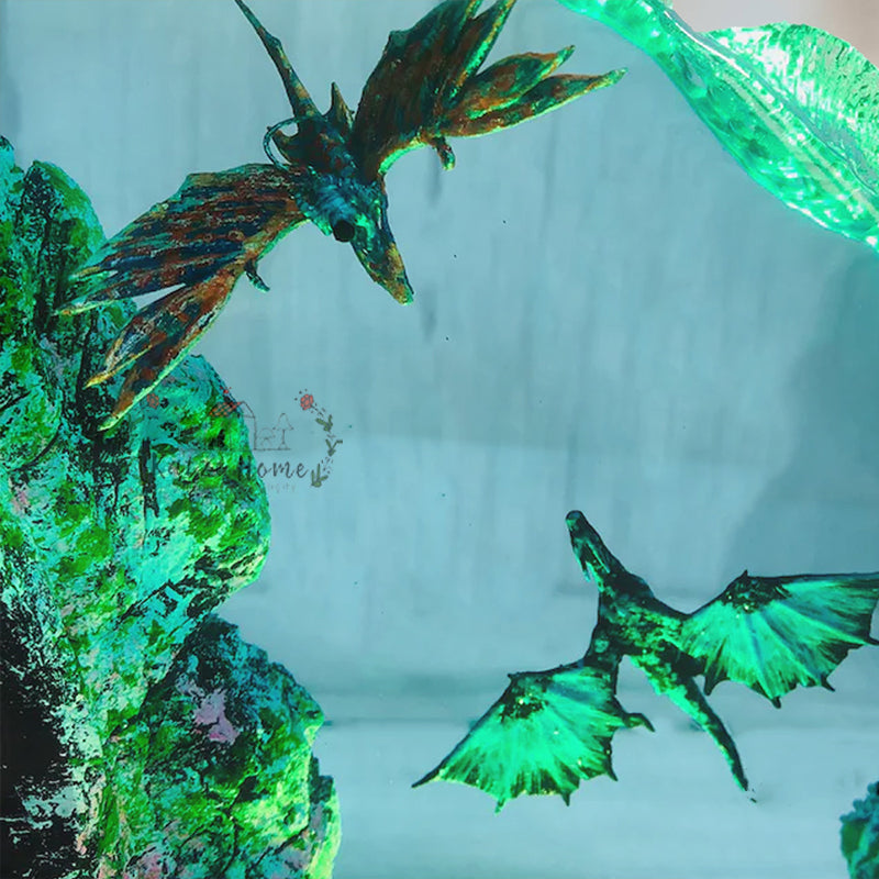 Dragon Avatar vs GOT in Avatar 2 Way of the Water Ocean Resin Lamp