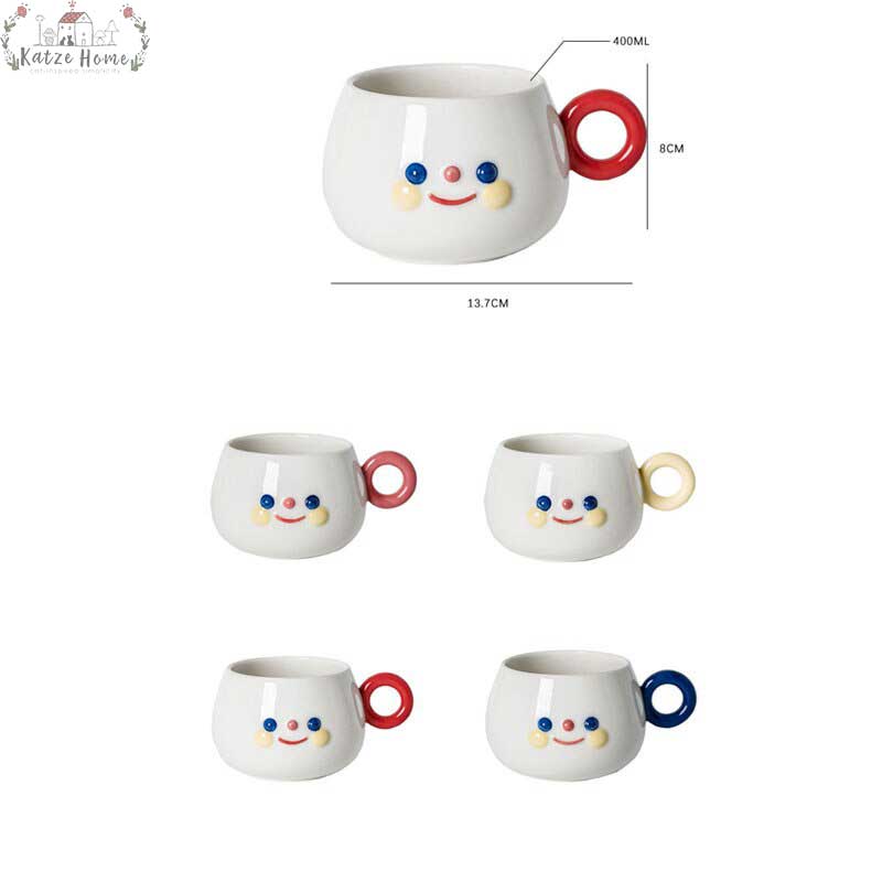 Funny Ceramic Cartoon Smile Mug