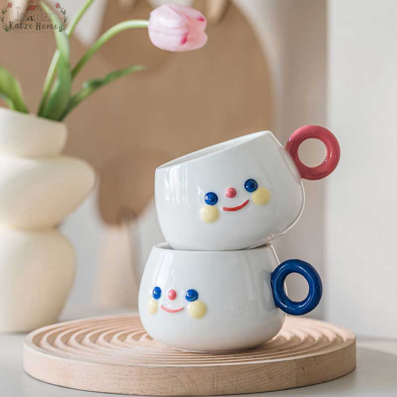 Funny Ceramic Cartoon Smile Mug