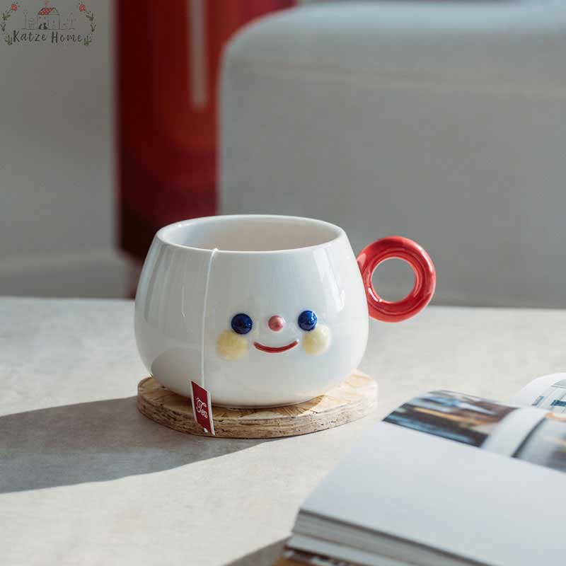 Funny Ceramic Cartoon Smile Mug