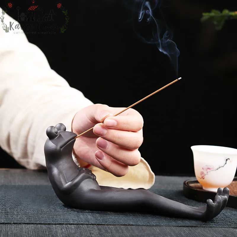Funny Smoke Frog Incense Burner