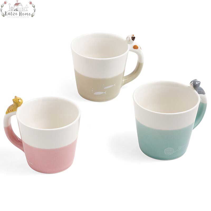 Handpainted Ceramic Cat Lover Mug