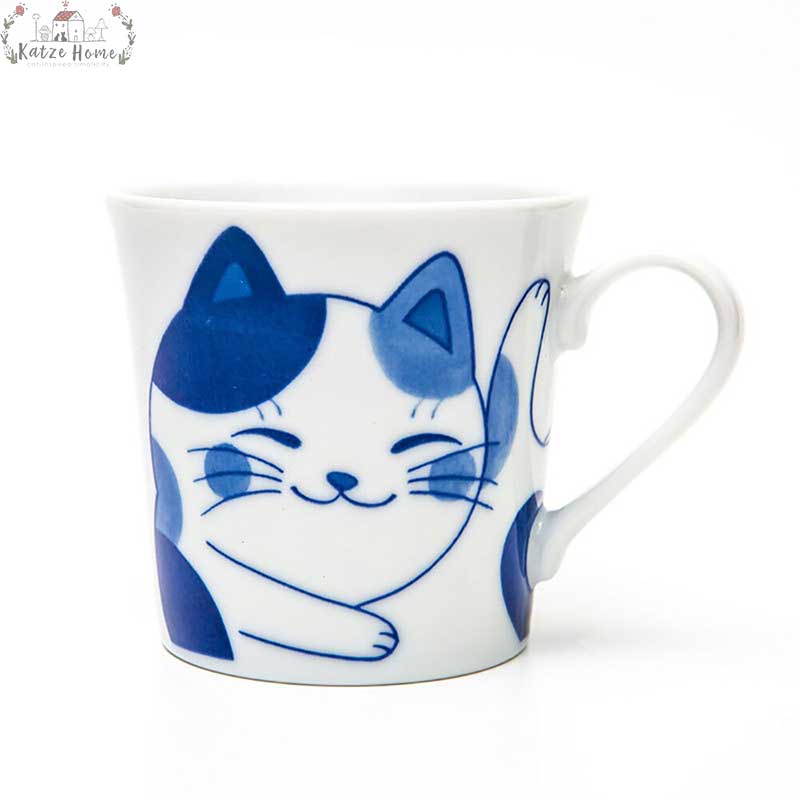 Japanese Ceramic Lucky Cat Mug