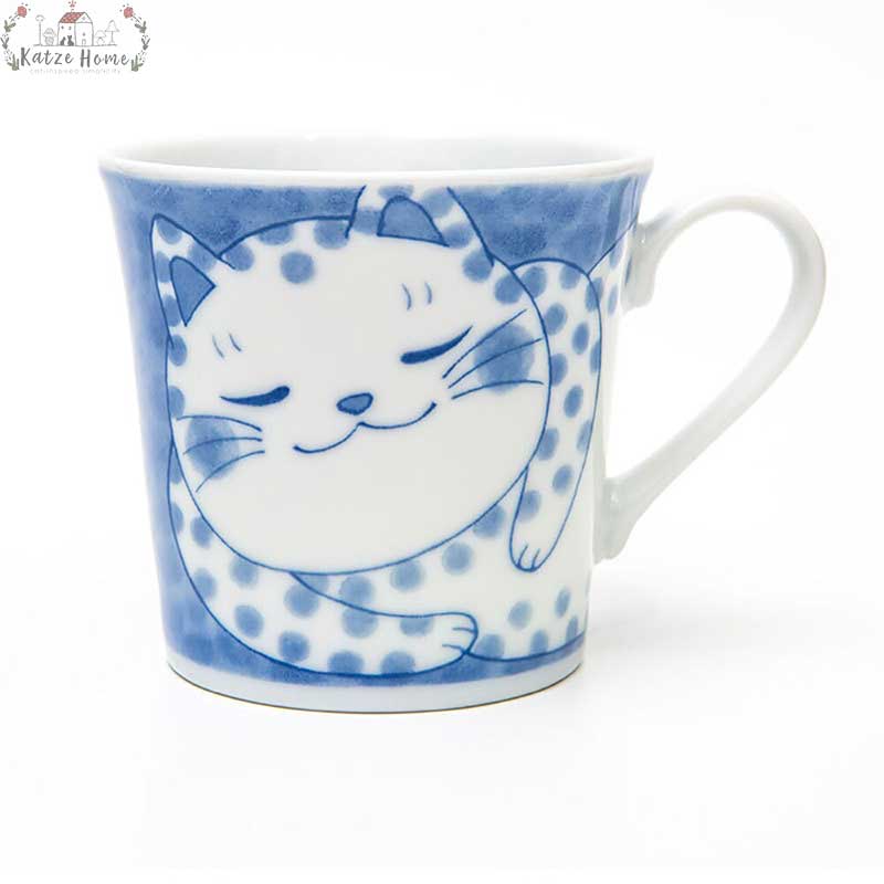 Japanese Ceramic Lucky Cat Mug