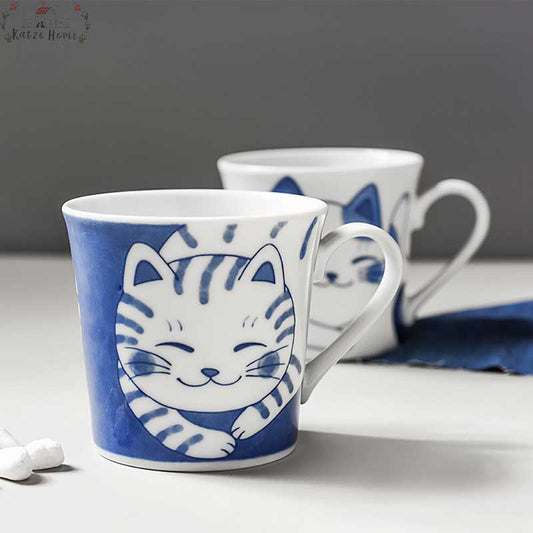 Japanese Ceramic Lucky Cat Mug