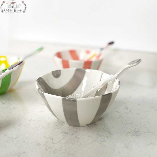 Kawaii Japanese Ceramic Matcha Bowl Spoon Set